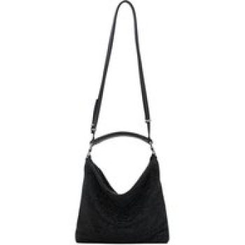 Benedetta Bruzziches Shoppers - Bella Ciao Rhinestone Shoulder Bag in zwart