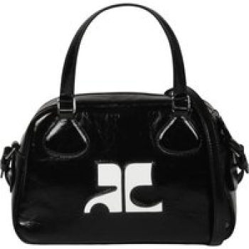 Courrèges Shoppers - Re-Edition Naplackbag in zwart