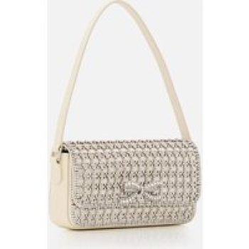 self-portrait Shoppers - Crystal Baguette Bag in wit