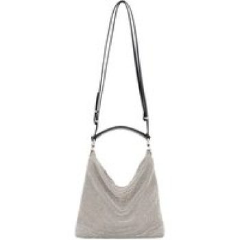 Benedetta Bruzziches Shoppers - Bella Ciao Rhinestone Shoulder Bag in zilver