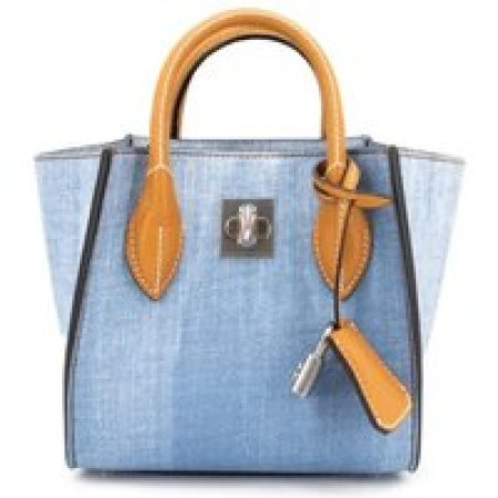 Ermanno Scervino Crossbody bags - Leather Bag With Aged Jeans Motif in blauw