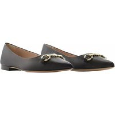 Isabel Bernard Slippers - Vendôme Elita Calfskin Leather Ballerinas in zwart