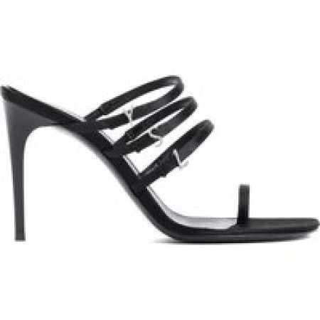 Saint Laurent Sandalen - Jerry 95 Black Textile Sandals in zwart