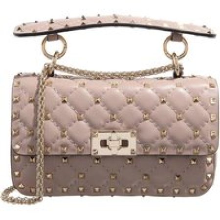 Valentino Garavani Crossbody bags - Rockstud Spike Small Shoulder Bag in taupe