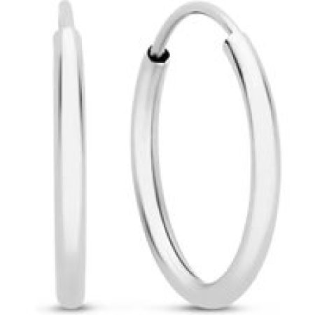 Isabel Bernard Oorbellen - Saint Germain Cerise 14 karat hoop earrings in silver