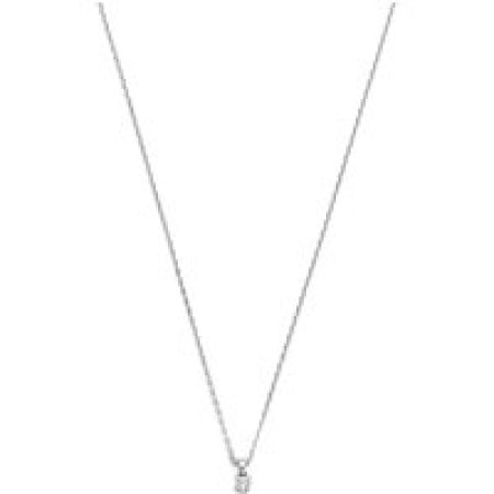 Isabel Bernard Kettingen - De la Paix Céline 14 karat necklace  diamond 0.05 in silver