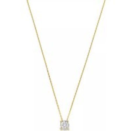 Isabel Bernard Kettingen - De la Paix Hanaé 14 karat necklace  diamond 0.14 in gold