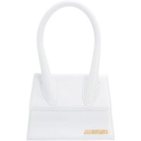 Jacquemus Satchels - Le Chiquito Moyen Top Handle Bag Leather in wit