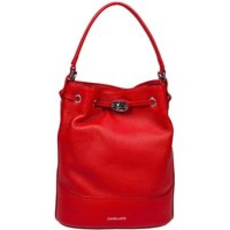 Zanellato Bucket bags - Red Monda' Daily Day S Leather Bucket Bag in rood