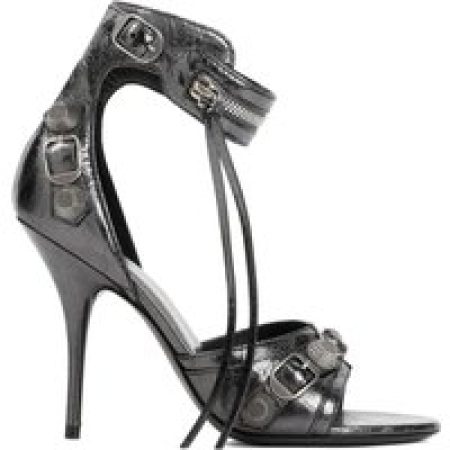 Balenciaga Sandalen - Steel Grey Silver Sheep Leather Cagole H110 Sandal in zilver