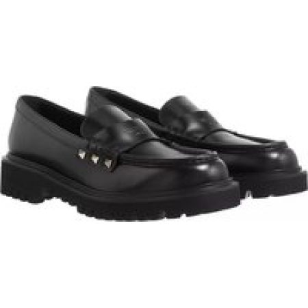 Valentino Garavani Loafers & ballerina schoenen - Rockstud Mocassins in zwart