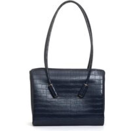 Themoirè Hobo bags - Blue Crocodile Bag in blauw
