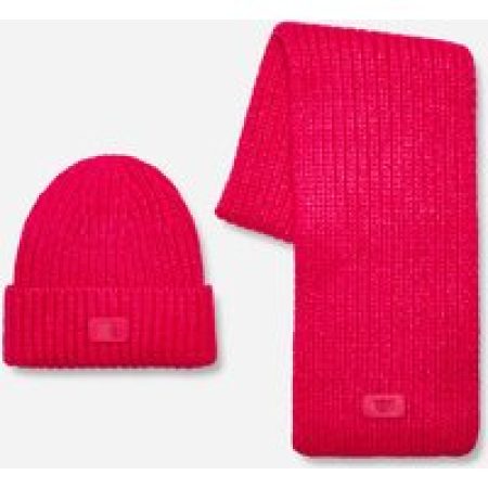 UGG® Grofgebreide set in Cerise