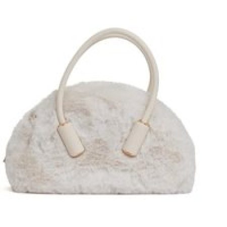 Themoirè Hobo bags - Shell-Colored Eco Fur Trunk in beige