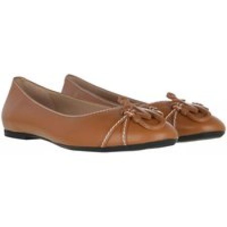 J.W.Anderson Loafers & ballerina schoenen - Calf Tresor Ballet Flats in cognac