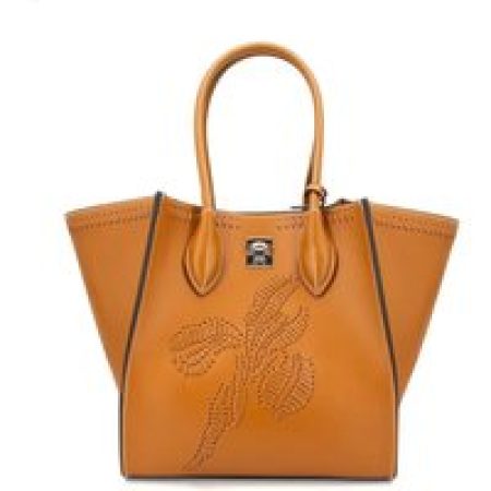 Ermanno Scervino Shoppers & Totes - Maggie Bag In Smooth Leather in oranje