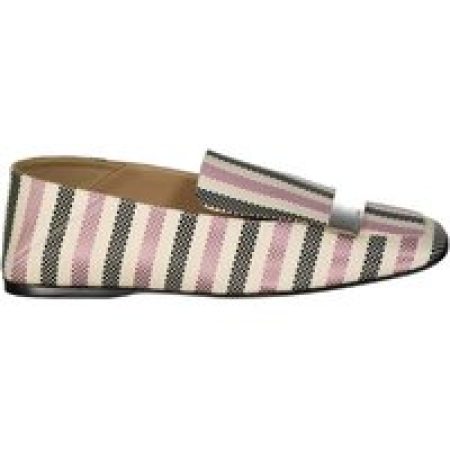 - Jacquard Loafers With Square Toe And Striped Patte in meerkleurig
