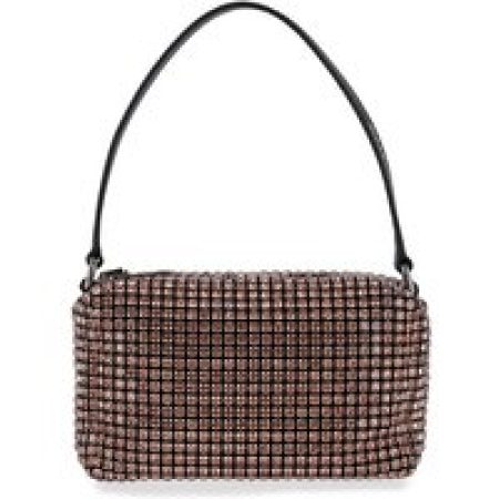 Alexander Wang Hobo bags - "Heiress" Metallic Chain Knit Shoulder Bag in staalgrijs