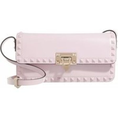 Valentino Garavani Crossbody bags - Rockstud Shoulder Bag in poeder roze