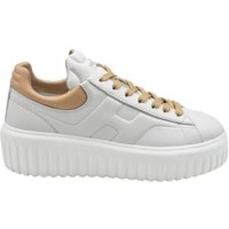 Hogan Low-Top Sneakers - Ivory Sneakers With Platform Sole And Rounded Toe in beige