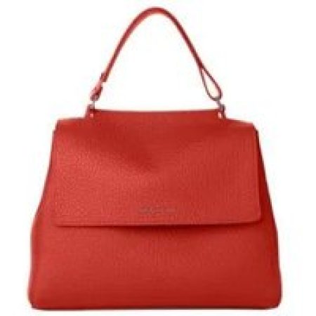 Orciani Hobo bags - Handbag In Soft Hammered Leather in rood