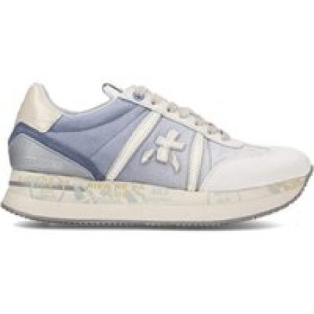 Premiata Low-Top Sneakers - Conny Sneakers In White Suede in meerkleurig