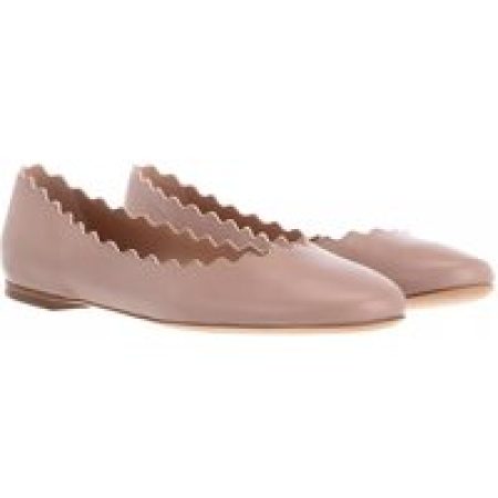 Chloé Loafers & ballerina schoenen - Lauren Ballerinas Leather in poeder roze