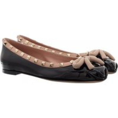 Valentino Garavani Loafers & ballerina schoenen - Rockstud Ballerina in zwart