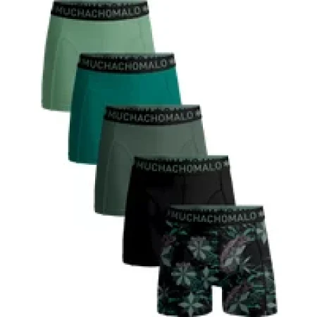 Muchachomalo Heren 5-pack boxershorts print/effen