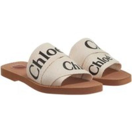 Chloé Sandalen - Woody Flat Mule in beige
