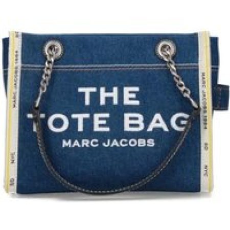Marc Jacobs Shoppers & Totes - Small Tote Bag "The Denim Chain" – Blue in blauw