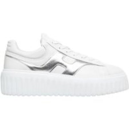 Hogan Low-Top Sneakers - Rounded Nappa Leather Sneakers With Platform Sole in wit