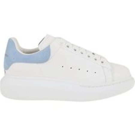 Alexander McQueen Low-Top Sneakers - Oversized White Leather Sneakers in wit