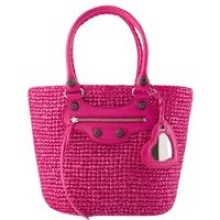 Balenciaga Shoppers - Le Cagole Panier M Shoulder Bag - Nylon - Pink in roze