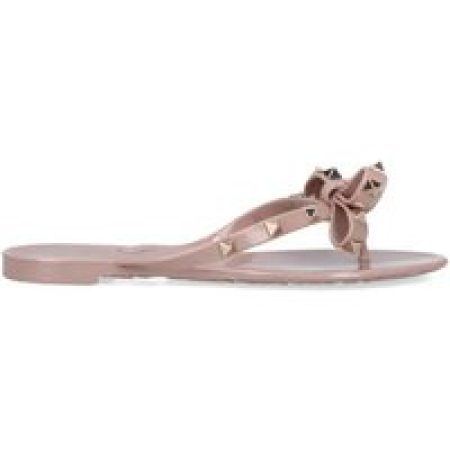 Valentino Garavani Sandalen - "Rockstud" Flip Flops – Pink in poeder roze