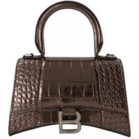 Balenciaga Crossbody bags - Hourglass Xs Bag - Leather - Dark Bronze in bruin