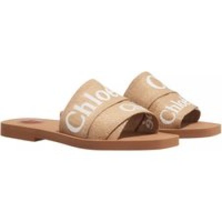 Chloé Slippers - Woody Flat Mule in beige