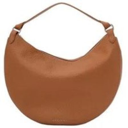 Orciani Crossbody bags - Crescent Shape Leather Handbag With Palladium Fini in bruin