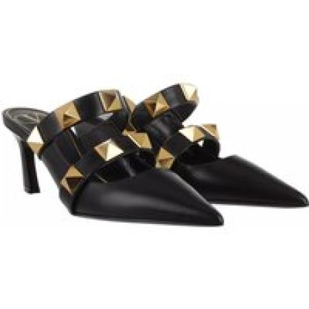 Valentino Garavani Slippers - Roman Stud Mules Leather in bruin