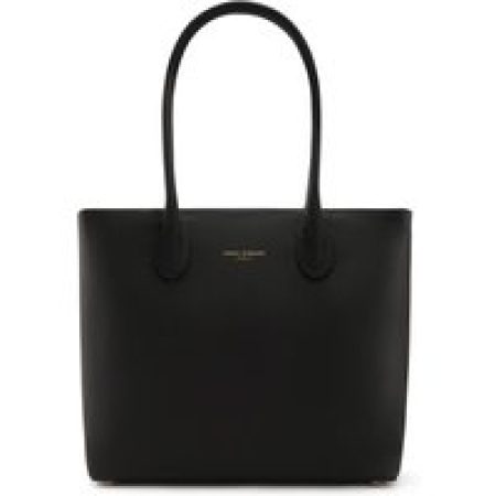 Isabel Bernard Shoppers - Honoré Lysanne Black Calfskin Leather Shoulder Bag in zwart