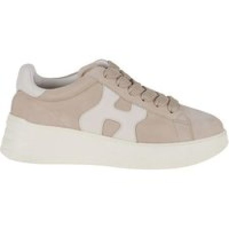 Hogan Low-Top Sneakers - Suede Upper Sneakers With Nappa Leather Detailing in beige