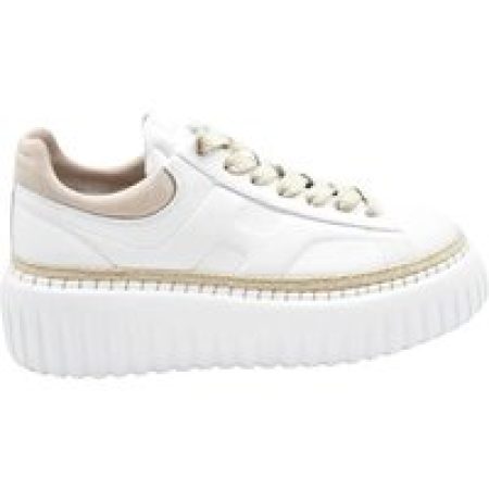 - Laced Sneakers With Rope Detail in wit