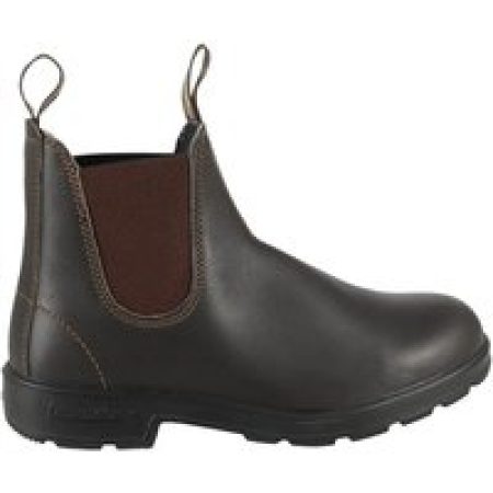 Blundstone Boots - Ankle-High Leather Blundstone Boots With Elastic S in bruin