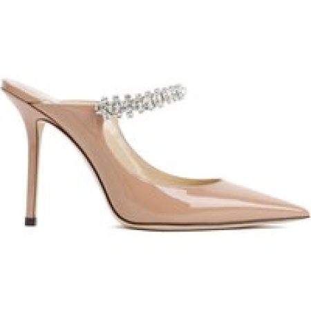 Jimmy Choo Hoge hakken - Leather Bing 100 Sandals in bruin