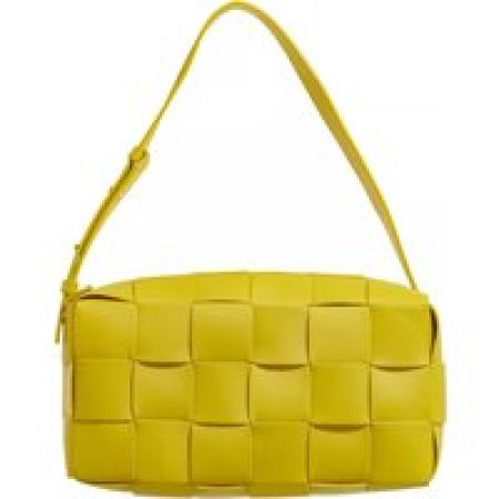 Bottega Veneta Pochettes - Brick Cassette Satchel Bag in geel