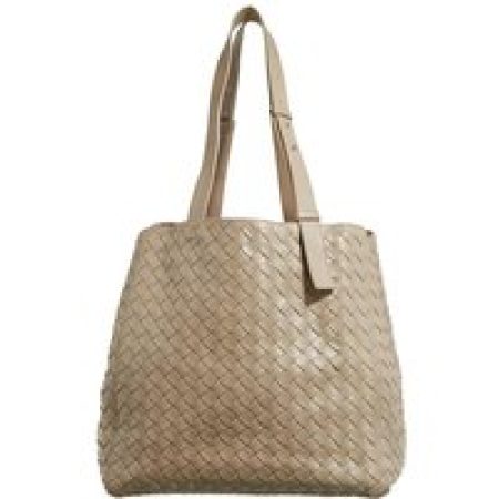 Bottega Veneta Shoppers - Intrecciato Cube Tote Bag in taupe