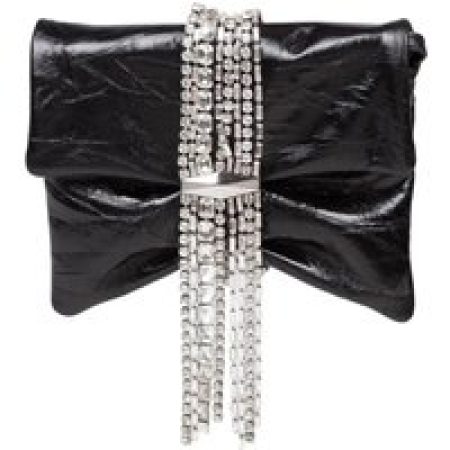 Jimmy Choo Clutches - Zandra Clutch Bag In Black Metallic Leather in zwart