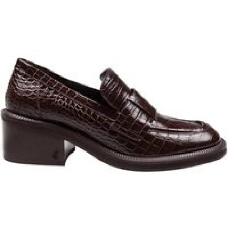 - Tylor Loafer In Crocodile Print Leather in zwart