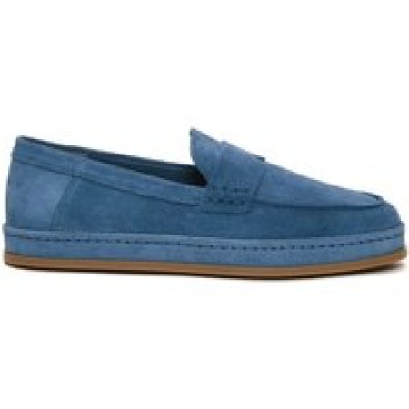 - Jeans Suede Slip-On in blauw