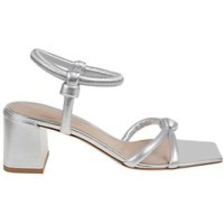 Gianvito Rossi Sandalen - Metallic Leather Sandals in zilver